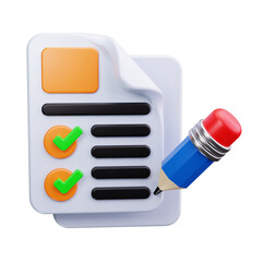 task lis 3d render icon © HacaStudio