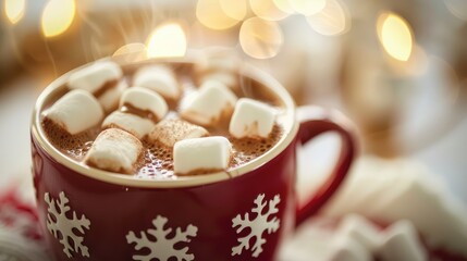 cup of hot chocolate with marshmallows