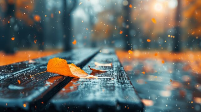Winter Whispers: Symbolic Leaves in Soft Light, inspired , Captured with Nikon D850 in 4K Resolution