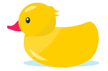 あひる風呂。お風呂のあひる風呂のおもちゃ。あひる風呂。ベクターイラスト