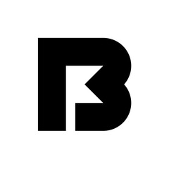 Letter B logo. Icon design. Template elements. Geometric abstract logos