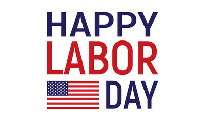 Happy Labor Day USA Text