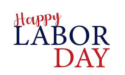 Happy Labor Day USA Text