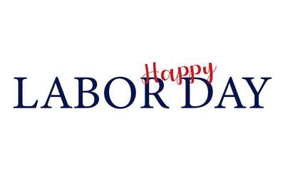 Happy Labor Day USA Text