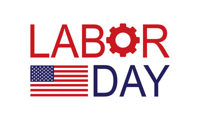 Happy Labor Day USA Text