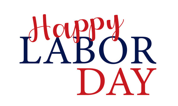Happy Labor Day USA Text