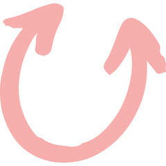 Hand Drawn Arrow Isolated Transparent Background