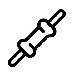 connector pins icon with line style, perfect for user interface projects