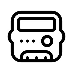 electric voltage icon with line style, perfect for user interface projects