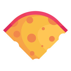 Cartoon cheese types mozzarella, parmesan, Cheese slice illustration
