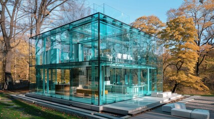 Obraz premium modern villa with pool