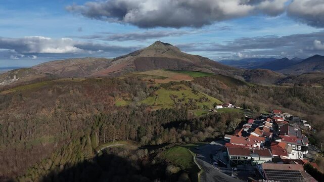 Larrun mountain at the begining of the Pyrenees at the Basque Country.