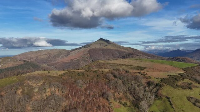 Larrun mountain at the begining of the Pyrenees at the Basque Country.
