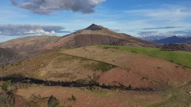Larrun mountain at the begining of the Pyrenees at the Basque Country.