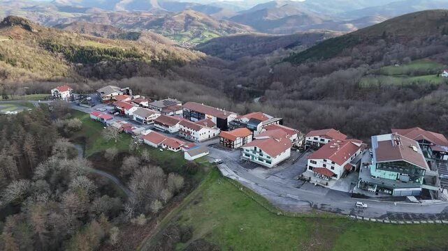 Ibardin comercial area on the border between France and Spain at the Basque Country.