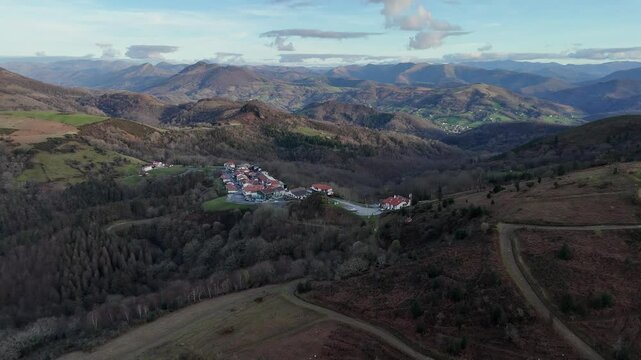Ibardin comercial area on the border between France and Spain at the Basque Country.
