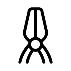 Obraz premium ordinary pliers icon with line style, perfect for user interface projects