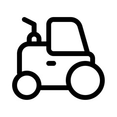 steamroller icon with line style, perfect for user interface projects