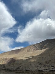 clouds over the mountain landscape