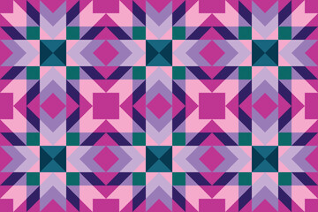 Navajo tribal vector seamless pattern. Native American ornament. Ethnic South Western decor style. Boho geometric ornament. Vector seamless pattern. Mexican blanket, rug. Woven carpet.