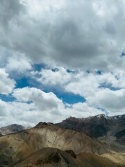clouds over the mountains