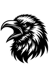 Raven SVG, Crow SVG, Bird SVG, Hunting SVG, Predator SVG, Eagle SVG, Hawk SVG, Pigeon SVG, Feathers SVG, Raven Silhouette, Raven Vector, Clipart, Cut file for Cricut SVG, JPG, PNG