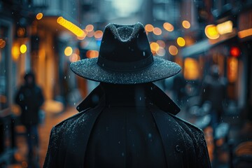 Undercover Mission: A CIA agent in disguise, meeting with informants in a clandestine location, such as a shadowy alley or a secluded cafe