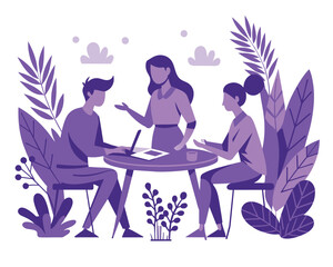 meeting in the office