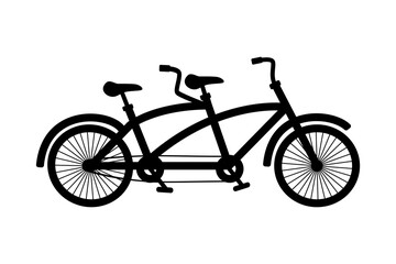 Fototapeta premium Tandem bicycle, for cycling together.