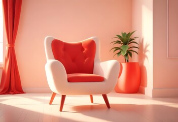Fototapeta premium cartoonish chair 