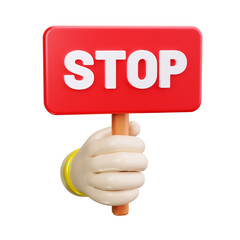 protest 3d render icon