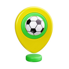 Obraz premium location pin 3d render icon
