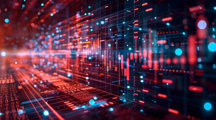 Fototapeta premium AI Powered Financial Services and Automated Investment Platforms of the Future
