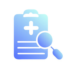Fototapeta premium Health Check blue gradient vector icon