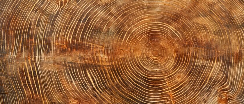 Panoramic close-up, high detail scan of alder tree rings texture, Generative AI