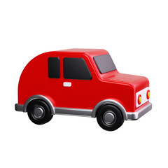 car 3d render icon