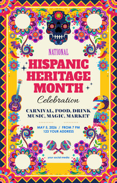 hispanic heritage month poster background