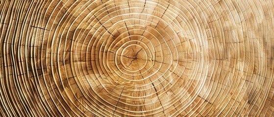 Panoramic close-up, high detail scan of willow tree rings texture, Generative AI