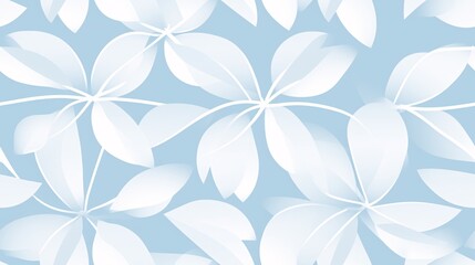 Geometric shapes and Camellia japonica flower pattern in a minimalistic setup with pastel blue and white colors, ideal for promotions and stock photos