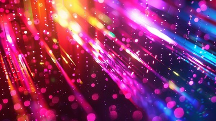 Fototapeta premium Abstract Neon Light Streaks