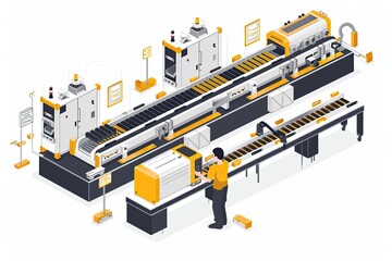a person working on an assembly line
