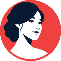 Beauty woman logo illustrations