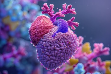 Fototapeta premium Artistic macro photography of vibrant flowers colorful and detailed high quality close up view bright and cheerful natures beauty vivid colors