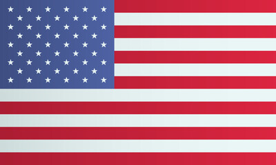 Naklejka premium United States of America flag. National flag of USA