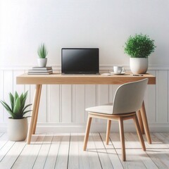 modern office interior with furniture