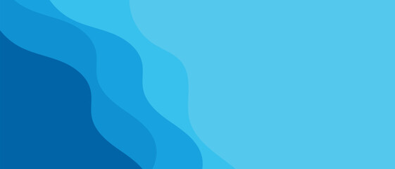 Abstract background with flowing blue wave shapes for modern design. Design concept