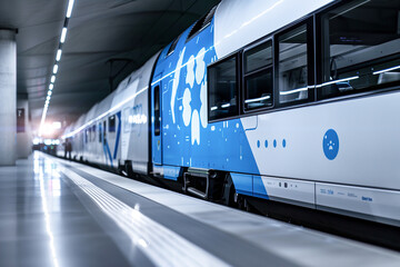 Modern Hydrogen-Powered Passenger Train