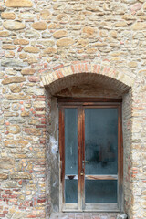 Door of an ancient building, exterior