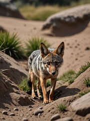 Obraz premium portrait of a fox in the wild