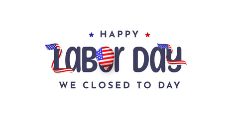 Labor day illustration template design